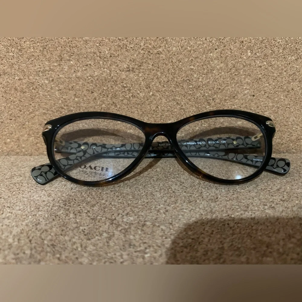COACH Frames with “Demo” lenses